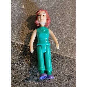 Red hair mom Girl doll toy accessory green purple